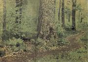 Levitan, Isaak Away in the foliage forest fern oil painting picture wholesale